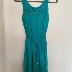 Teal summer dress